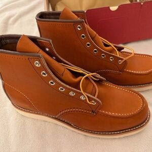 NIB Red Wing 875 Classic Moc Toe Boots 9 D 9D Oro Leather - Redwing Heritage USA